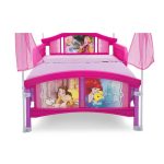 Delta Children Disney Princess Plastic Toddler Canopy Bed, Pink